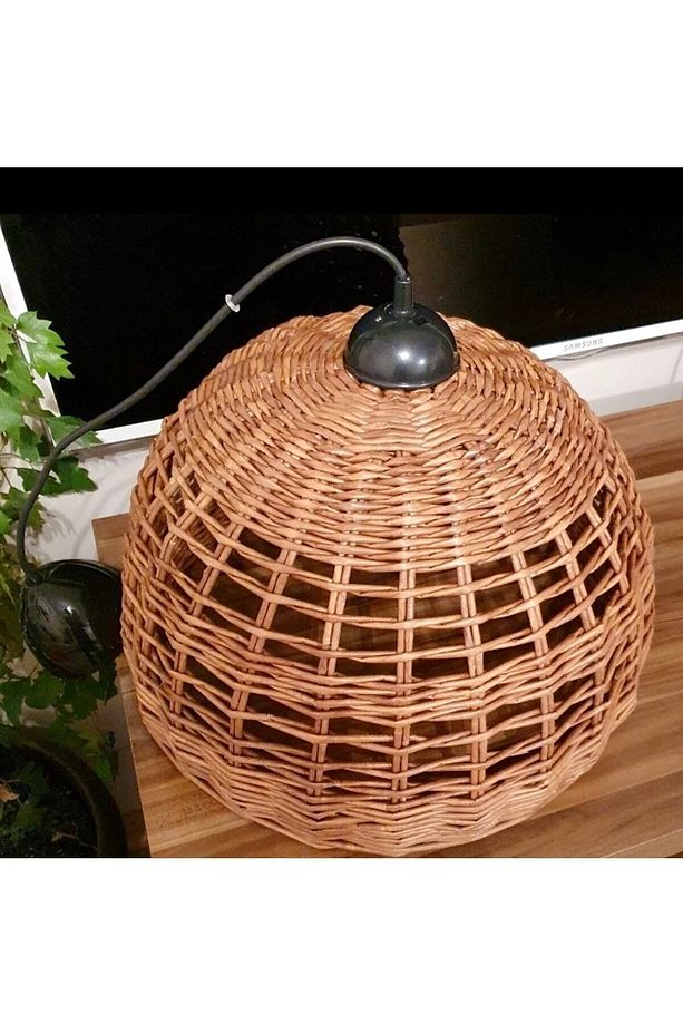Salon-yatak Odası-mutfak Avizesi Rattan Hasır El Yapımı Avize (duy Dahil) - 1