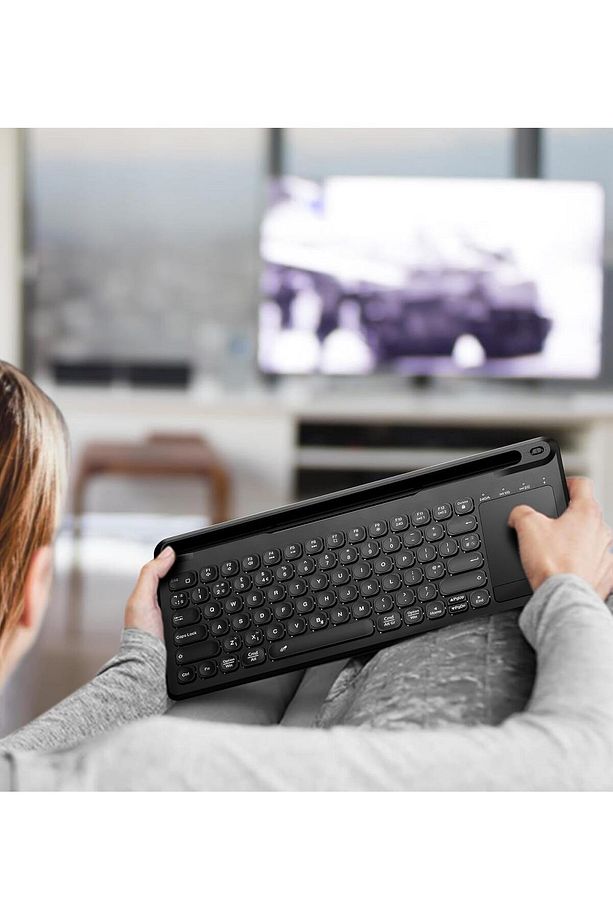 Yeni Kablosuz Bluetooth Klavye Taşınabilir Tablet Ultra Ince Sessiz Dizüstü Klavye - 7