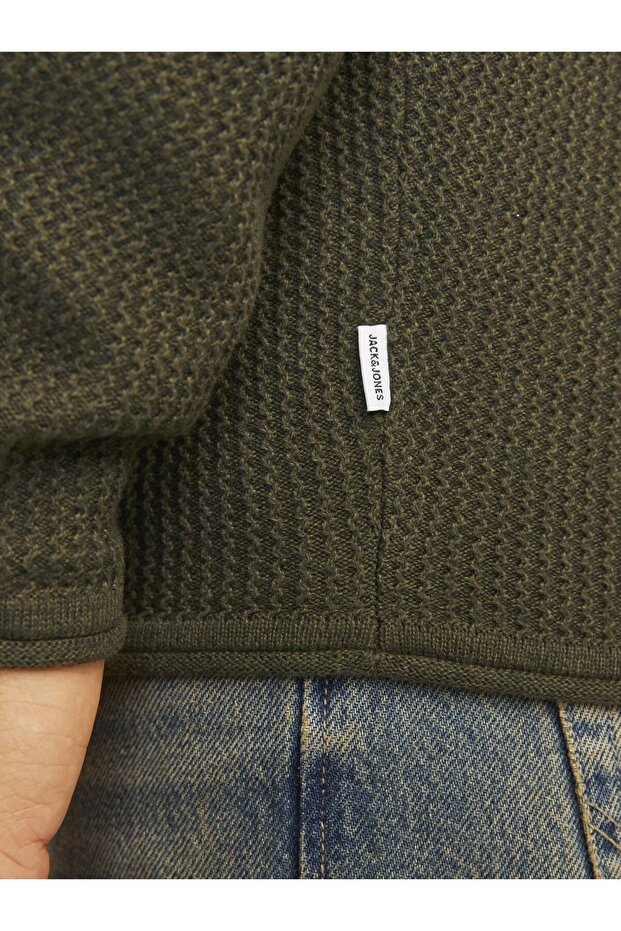 Rundhals ile Strickpullover Rundhals ile Einfarbig Strickpullover - 5