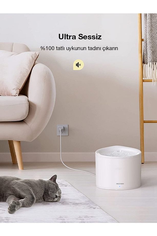 Evcil Hayvan Akıllı Su Kabı, Su Pınarı Wifi Bluetooth Destekli - 3