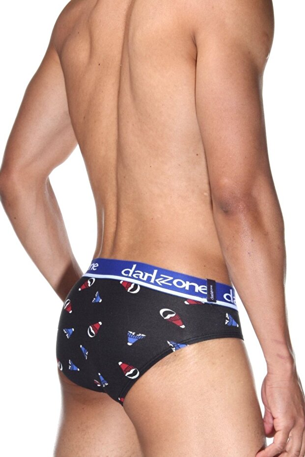 حذاء رجالي من القطن الأسود بنمط القلنسوة - 2