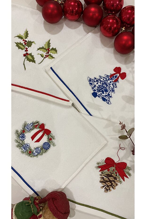 Pine Tree Işlemeli Havlu - 2