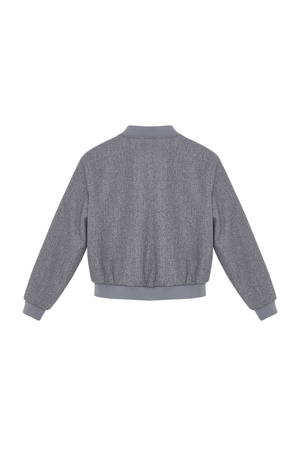 Gri Kaşe Bomber Ceket Mont TWOAW25MO00085 - 7