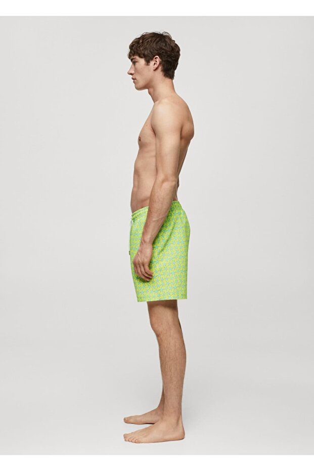 Geraffter Badeanzug mit Sternmuster - 7