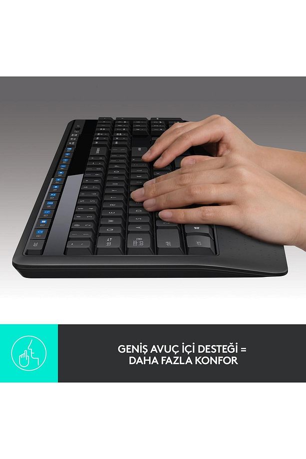 Kablosuz Klavye Mouse Seti Türkçe Q Siyah Kablosuz Klavye Ve Mouse Seti - 2