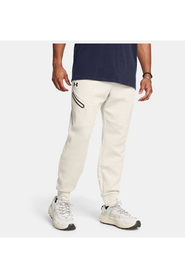 Erkek UA Unstoppable Fleece Grid Eşofman Altı 1386544-110 - 1