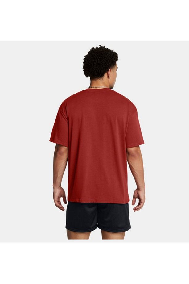 Erkek UA Heavyweigt Oversized SM Box Kısa Kollu Tişört 1386803-840 - 2