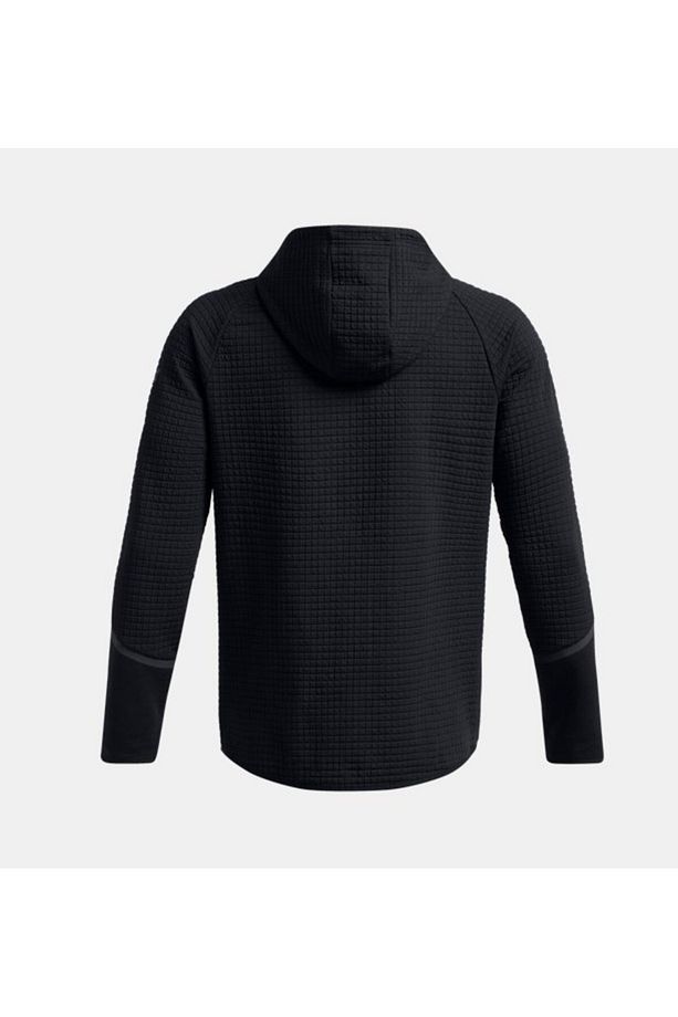 Erkek UA Unstoppable Fleece Grid Tam Fermuarlı Sweatshirt 1386543-001 - 2