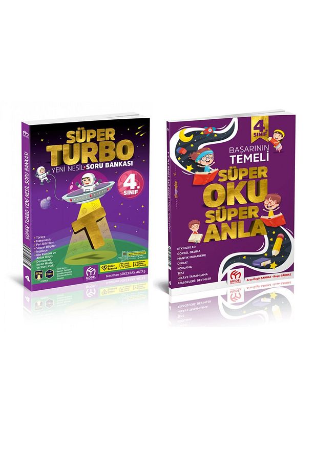 4.sınıf Süper Turbo Soru Bankası - Süper Oku Anla - Süper Set! - 1