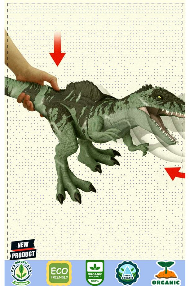 Jurassicc Worldd Kükreyen Dev Dinozor Figürü Kız Erkek Çocuk Oyuncakları Eğiti - 4