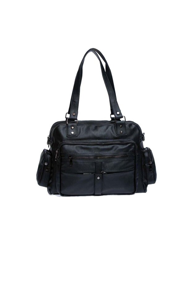 Washed Leather Crossbody Multi-Compartment Women's Shoulder Bag