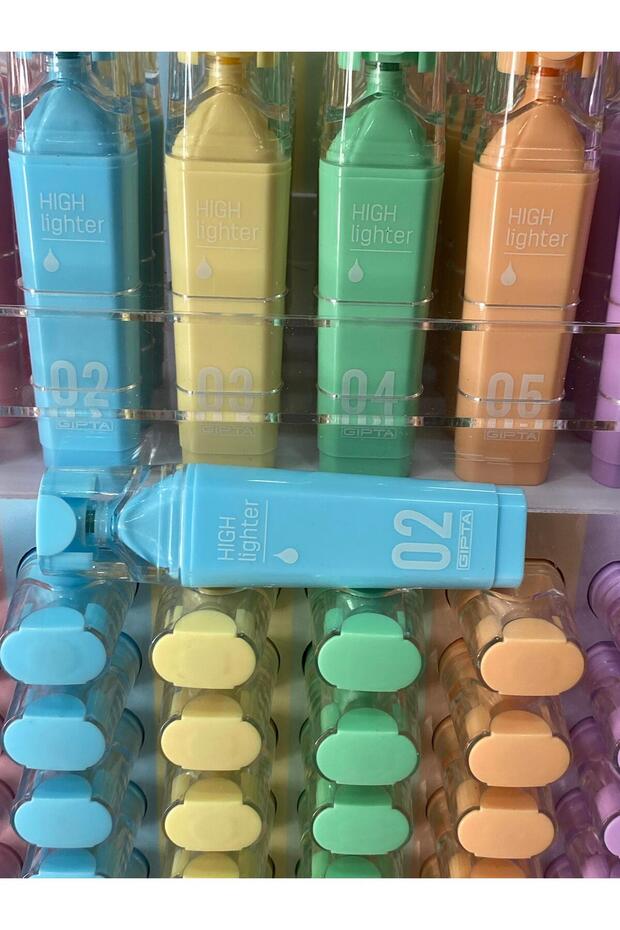 Macaron Fosforlu Pastel Markör - 1