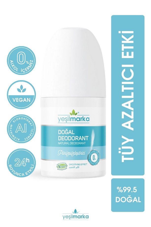 Doğal Roll On Deodorant Pürüzsüzleştirici Tüy Azaltıcı Etkili Ter Kokusu Önleyici - 1