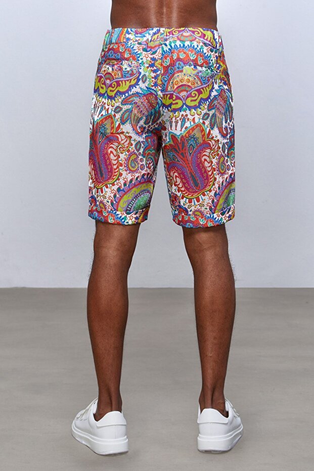 Carnaval Linen Bermuda Short - 4