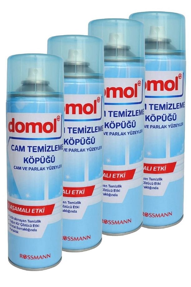 Cam Ve Parlak Yüzeyler İçin Cam Temizleme Köpüğü 500 ml (4 Adet) - 1