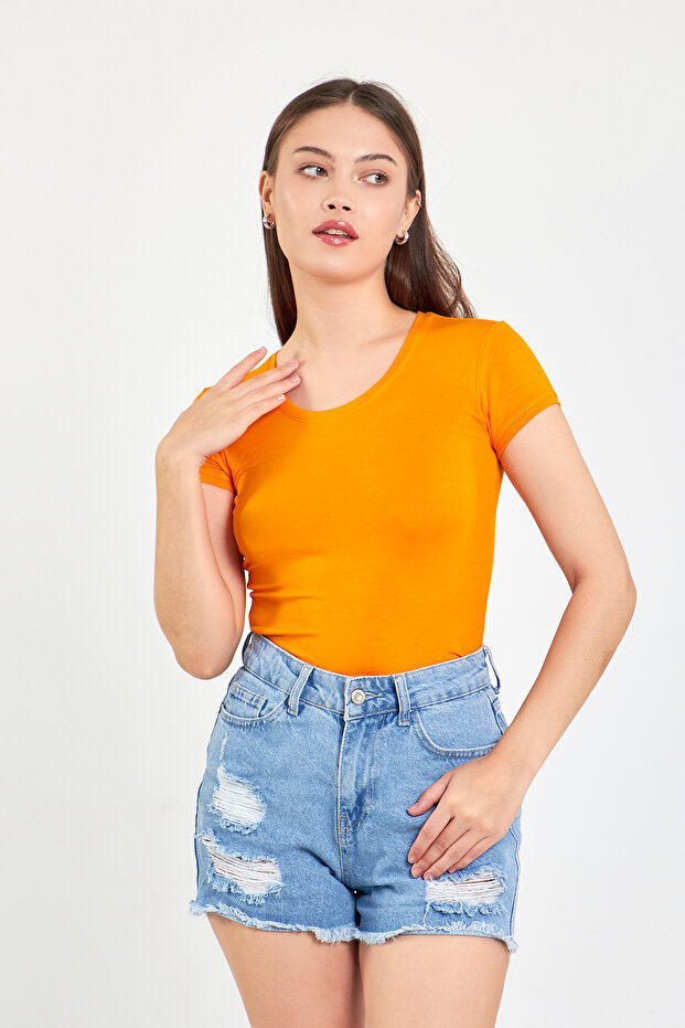 طاقم الرقبة قصيرة الأكمام الجسم الأساسي - 1