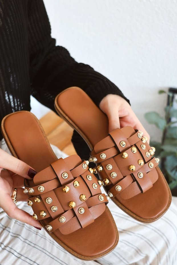 Hoola Trok Detailed Daily Comfort Women's Slippers