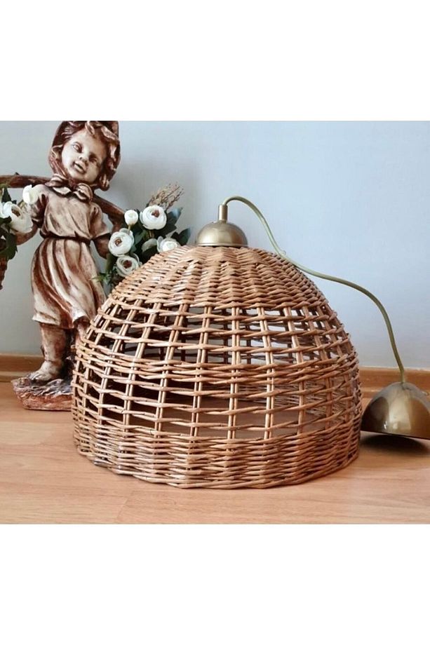 Salon-yatak Odası-mutfak Avizesi Rattan Hasır El Yapımı Avize (duy Dahil) - 2