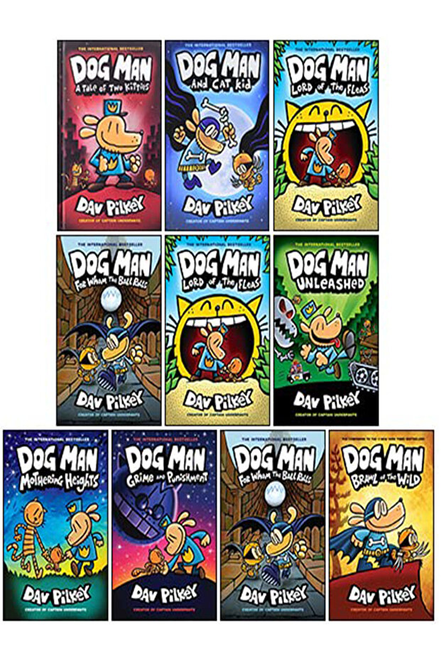 Dog Man Series - Special Edition - (dog Man #1-10 Box Set)
