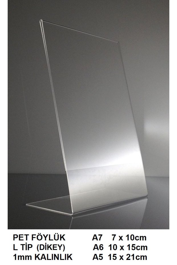 Föylük-A6L-Economical A6 L Type Vertical Foil Holder Furniture/Home Textile/White Goods Label Holder 1mm 25 Pieces