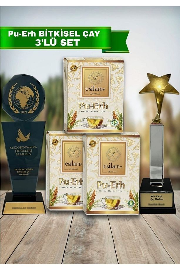 Pu-erh Bıtkısel Zayıflama3 Destekleyici Cay 3 Lu Set - 1