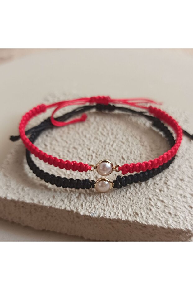 سوار اللؤلؤ - سلسلة مكرامية محبوكة، سوار هدية - 5