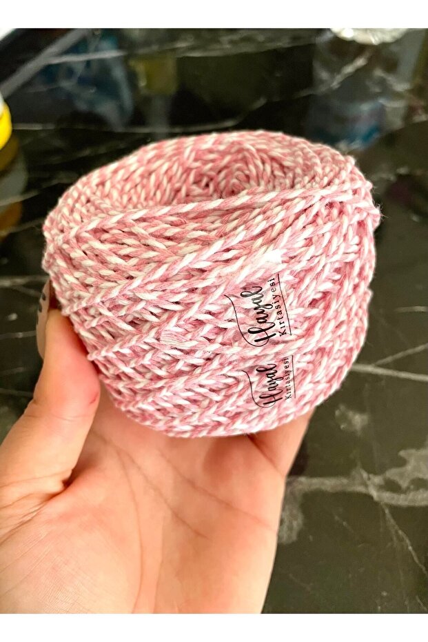 Packaging Rope 100 Meters Pink White Label Rope