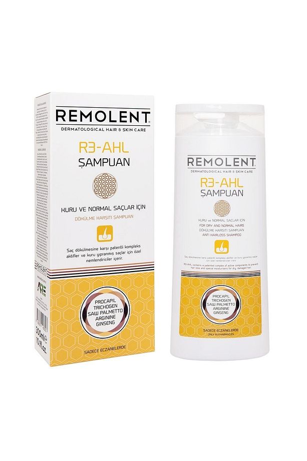 Kuru Ve Normal Saçlar Için Dökülme Kaşıtı Şampuan  Remolet R3_ahl Shampoo - 1