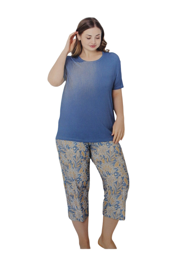 Olivera DFN1473 - Plus Size Capri Pajama Set