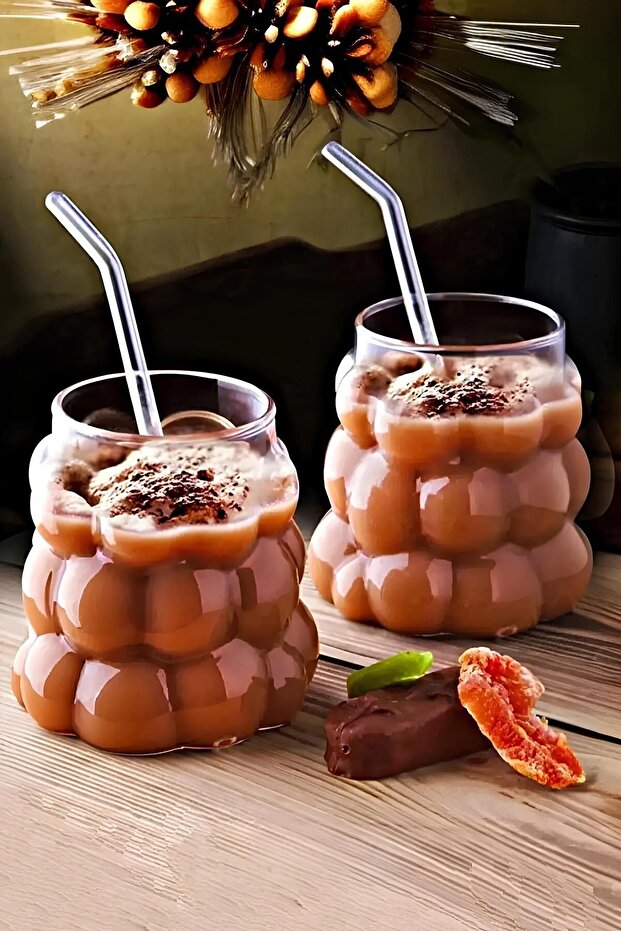 Boncuk Şekilli Isıya Dayanaklı Bardak 1 Adet 300Ml. - 1