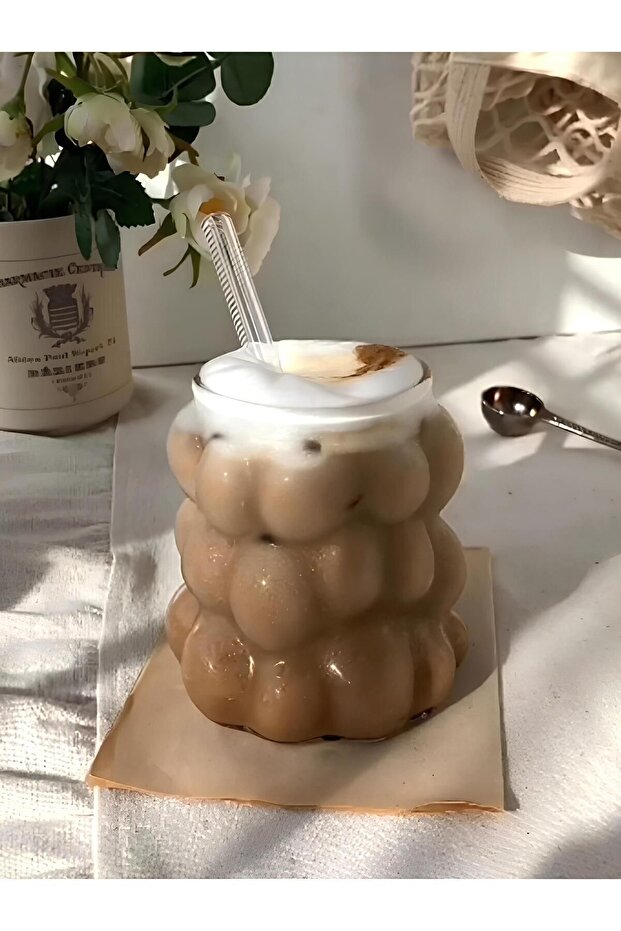 Boncuk Şekilli Isıya Dayanaklı Bardak 1 Adet 300Ml. - 2