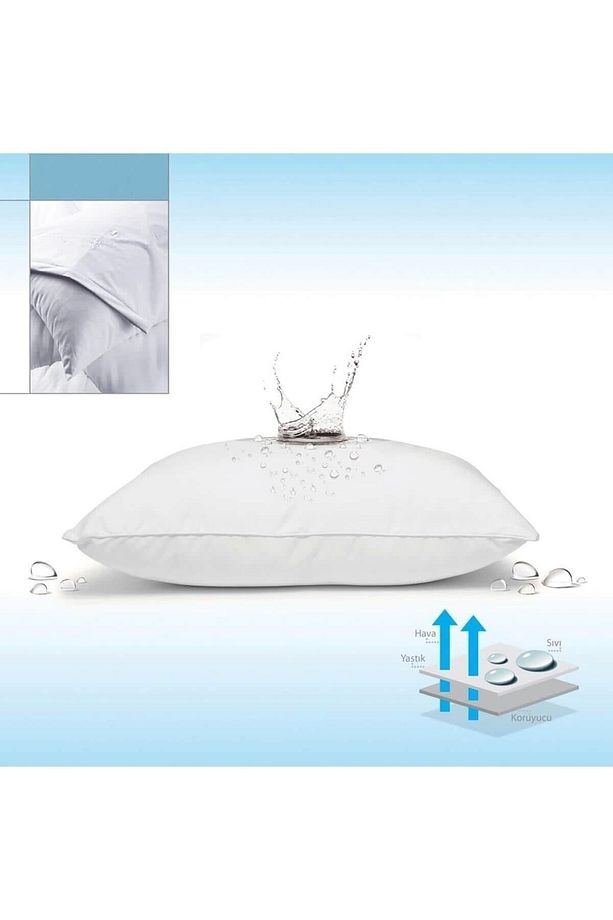 Lüks Yastık Alezi 2 Adet 50x70 Sıvı Geçirmez - 1
