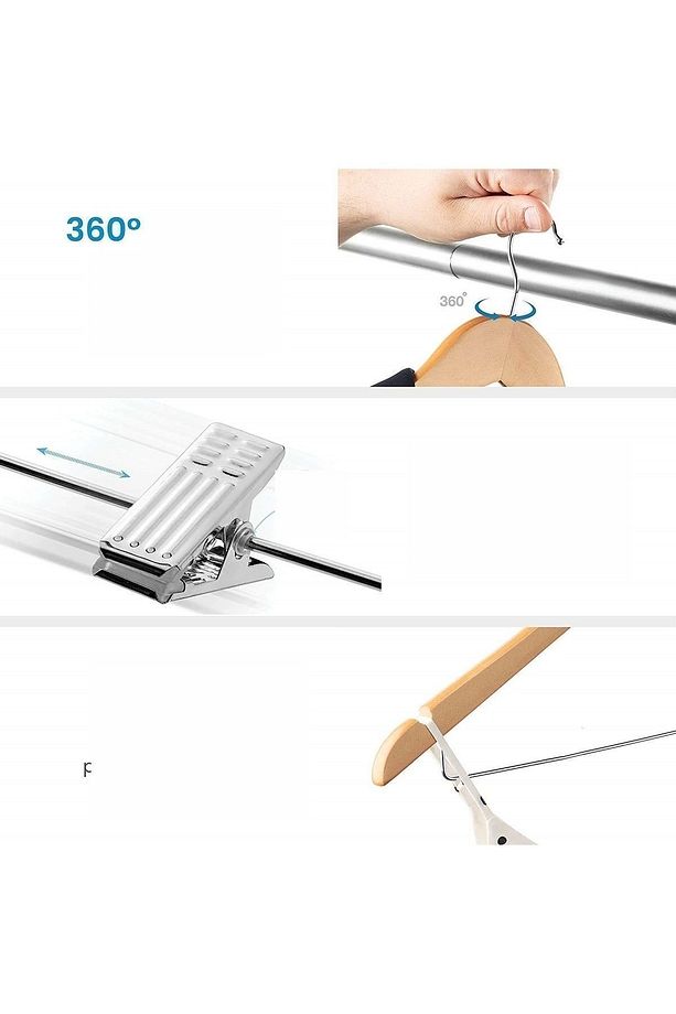 Takım Askısı Ceket Etek Pantolon Kıskaçlı 8 Adet Vincentis Devoto Design - 6