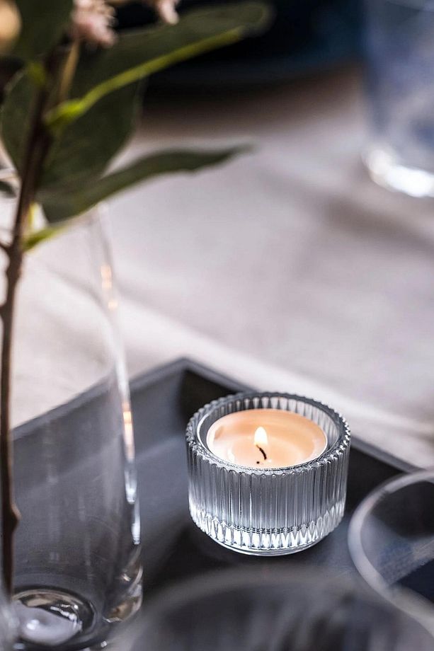 Eva 2 Adet Cam Tealight Mumluk - 3