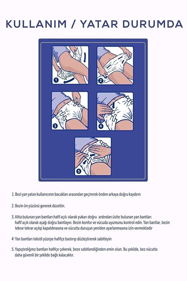 Bel Bantlı Hasta Bezi Medium 120'li - 5