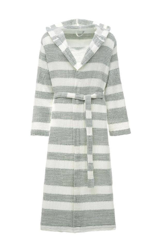 Ikra Khaki 100% Organic Cotton "Medium" Jacquard Loincloth Men's Bathrobe