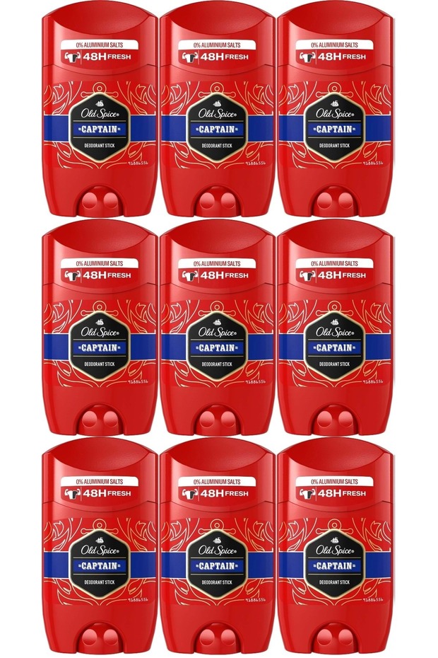 Captain Stick Roll-on Men/erkek Deodorant 50ml (9 LU SET) - 1