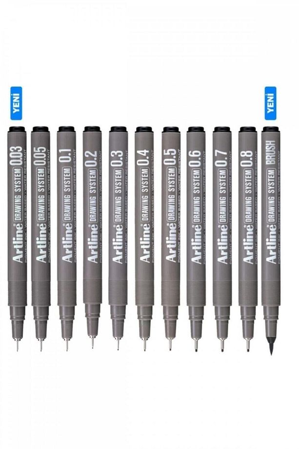 Drawing System Teknik Çizim Kalemi 11'li Tam Set-2 - 1