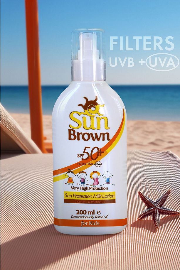Spf 50 Çocuklar Için Hassas Güneş Koruyucu Vücut Losyonu 200ml - 2