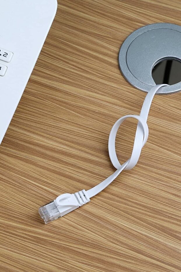 Siyah Cat7 Yassı Ftp Ethernet Network Kablosu 2 m - 4