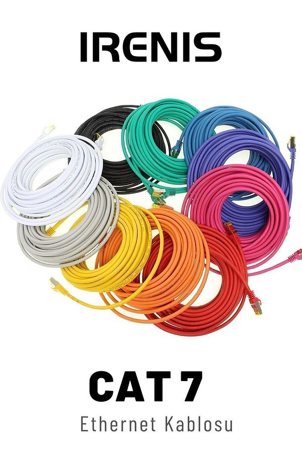 Cat7 S/ftp Lszh Ethernet Network Lan Kablosu Kırmızı-2 Metre - 4