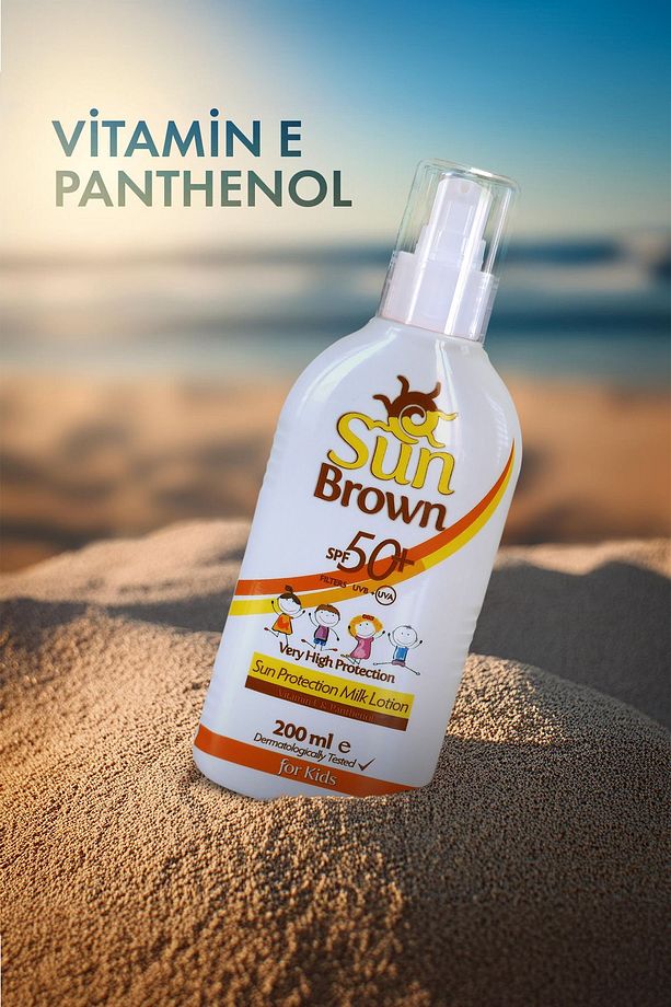 Spf 50 Çocuklar Için Hassas Güneş Koruyucu Vücut Losyonu 200ml - 5