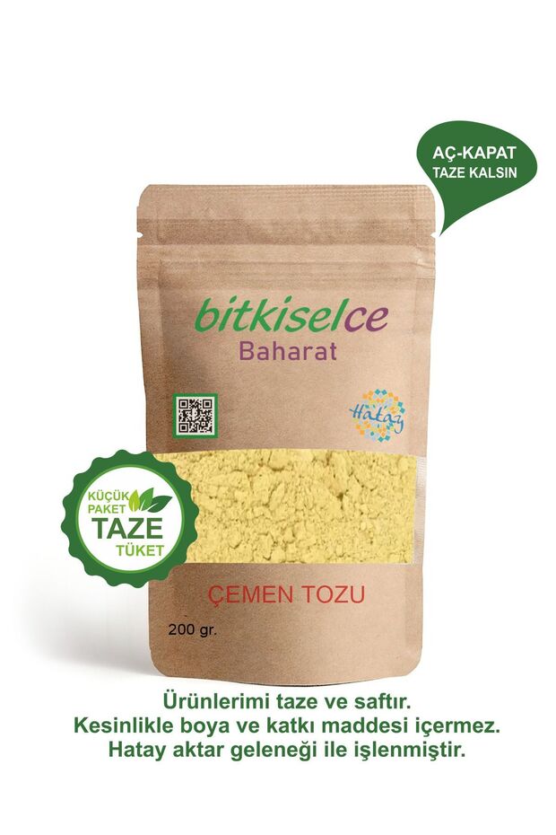 Premium Kalite Çemen Tozu - Doğadan Sofraya 200 Gr.