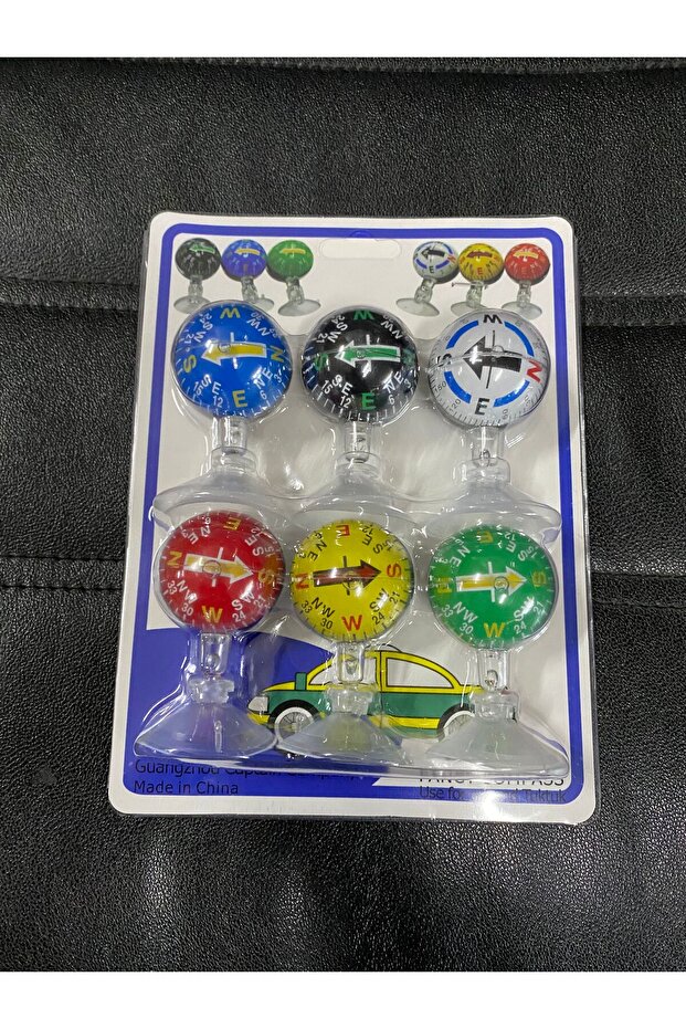 Pusula Set 6lı Vantuzlu Araç pusula - 1