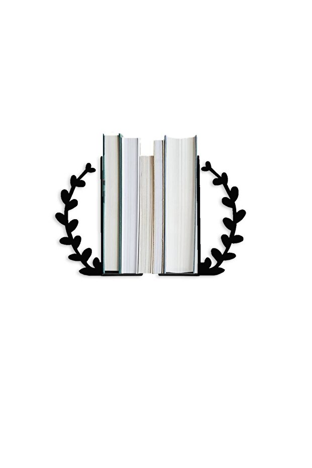 Metal Book Holder Plant Figured Book Support, Decorative Bookshelf