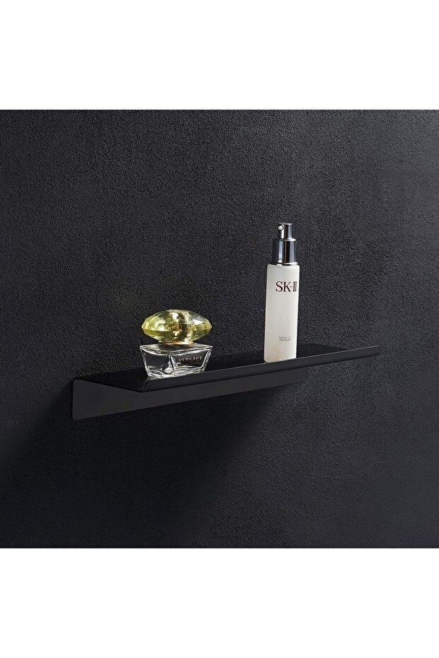 Siyah Metal Z Form Duvar Rafı Banyo Mutfak Oturma Odası Duvar Rafı - 2