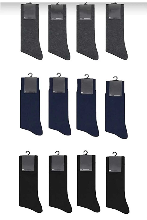 12 Pairs Economical Cotton Socket Men's Socks