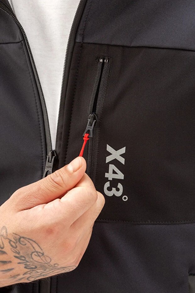 Erkek Softshell Mont - Siyah - 6