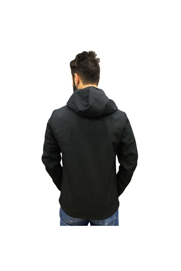 Erkek Siyah Softshell Ceket - 2