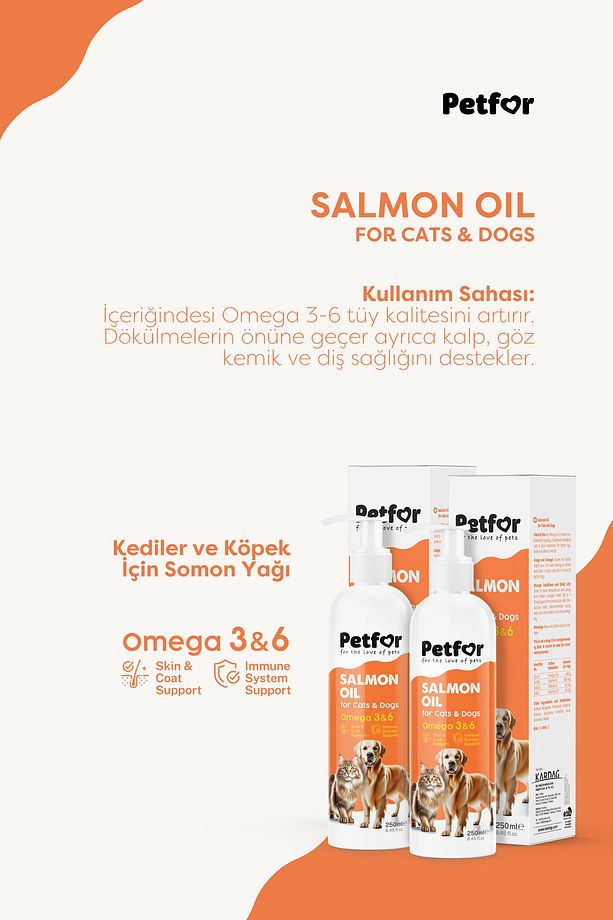 Somon Yağı 250 ML Kedi ve Köpekler için x2 Adet - 3